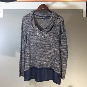 Kut from the Kloth // Cowl neck long sleeve shirt